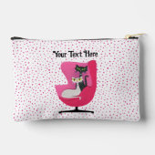 Classy Atomic Cats Diamond Collars Pink Polka Dots Etui (Achterkant)