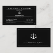 Classy Attorney at Law | Advocaat Black Visitekaartje (Voorkant / Achterkant)
