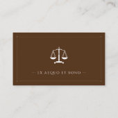 Classy Attorney at Law | Advocaat Brown Visitekaartje (Achterkant)