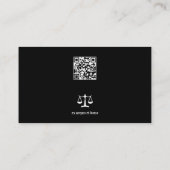 Classy Attorney at Law | Advocaat Visitekaartje (Achterkant)