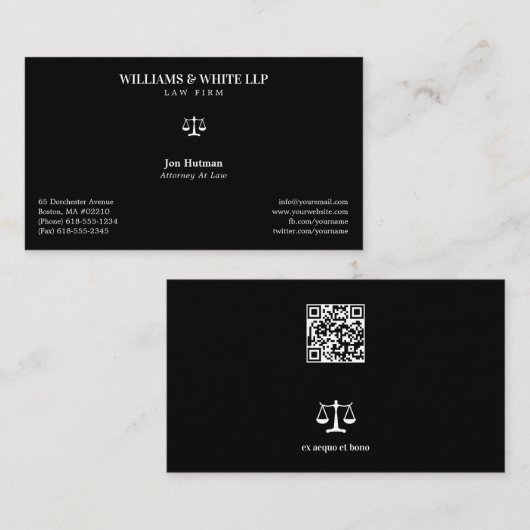 Classy Attorney at Law | Advocaat Visitekaartje (Voorkant / Achterkant)