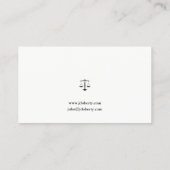Classy Attorney at Law | Advocaat Visitekaartje (Achterkant)