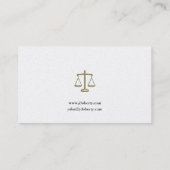 Classy Attorney at Law | Advocaat Visitekaartje (Achterkant)