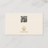 Classy Attorney at Law | Advocaat Visitekaartje (Achterkant)