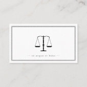 Classy Attorney at Law | Advocaat Visitekaartje (Achterkant)