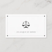 Classy Attorney at Law | Advocaat Visitekaartje (Achterkant)