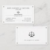 Classy Attorney at Law | Advocaat Visitekaartje (Voorkant / Achterkant)