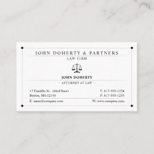 Classy Attorney at Law Advocaat Visitekaartje