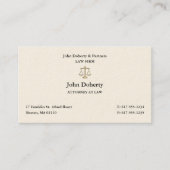 Classy Attorney at Law | Advocaat Visitekaartje (Voorkant)