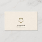 Classy Attorney at Law | Advocaat Visitekaartje (Achterkant)