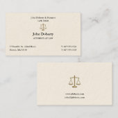 Classy Attorney at Law | Advocaat Visitekaartje (Voorkant / Achterkant)