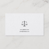 Classy Attorney at Law | Advocaat Visitekaartje (Achterkant)