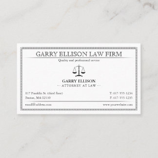 Classy Attorney at Law | Lawyer Visitekaartje