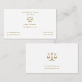 Classy Attorney at Law | Visitekaartje van advocat (Voorkant / Achterkant)