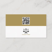 Classy Attorney at Law | Visitekaartje van advocat (Achterkant)