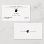 Classy Attorney at Law | Wettelijke vennootschap Visitekaartje (Voorkant / Achterkant)