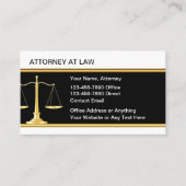 Classy Attorney bij Law Visitekaartjes (Voorkant)