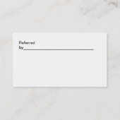 Classy Attorney Business en doorverwijzing Visitekaartje (Achterkant)