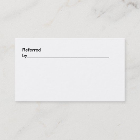 Classy Attorney Business en doorverwijzing Visitekaartje (Achterkant)