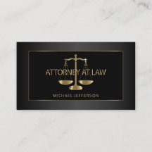 Classy Attorney for Law - Black and Gold