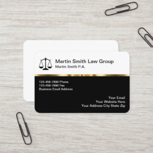 Classy Attorney Kantoor Visitekaartjes