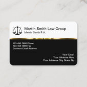 Classy Attorney Kantoor Visitekaartjes (Voorkant)