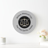 Classy Attorney Kantoor Wall Clock Sjabloon Grote Klok (Huis)