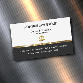 Classy Attorney Law Kantoor Magnetisch Visitekaartje