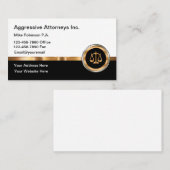 Classy Attorney Law Kantoor Visitekaartje (Voorkant / Achterkant)