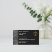 Classy Attorney Law Kantoor Visitekaartje ontwerp (Staand voorkant)