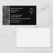 Classy Attorney Law Kantoor Visitekaartje ontwerp (Voorkant / Achterkant)
