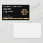 Classy Attorney Law Kantoor Visitekaartjes (Voorkant / Achterkant)