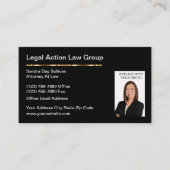 Classy Attorney Law Kantoor Visitekaartjes (Voorkant)