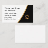 Classy Attorney Law Kantoor Visitekaartjes (Voorkant / Achterkant)