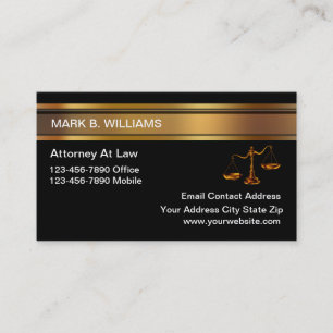 Classy Attorney Law Kantoor Visitekaartjes