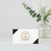 Classy Attorney Law Kantoor Visitekaartjes (Staand voorkant)
