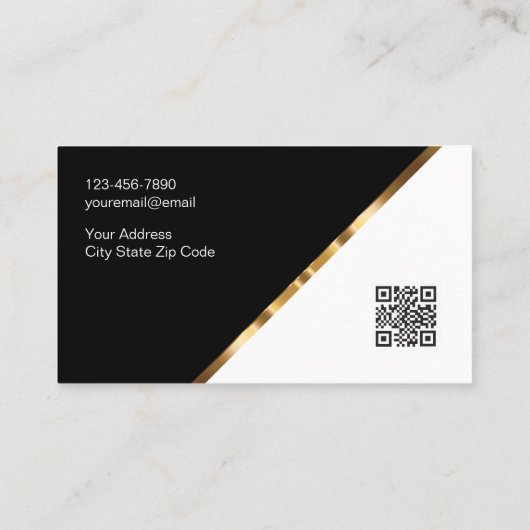 Classy Attorney Law Kantoor Visitekaartjes (Achterkant)