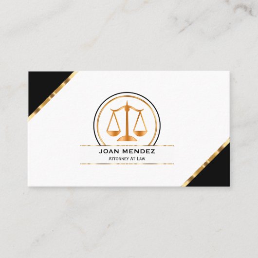 Classy Attorney Law Kantoor Visitekaartjes (Voorkant)