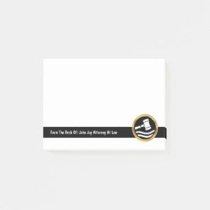Classy Attorney Logo Sjabloon Sticky Notes