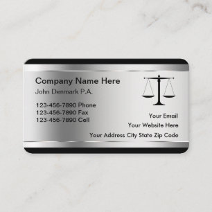 Classy Attorney Professional Visitekaartjes