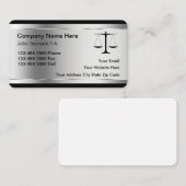 Classy Attorney Professional Visitekaartjes (Voorkant / Achterkant)