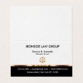 Classy Attorney Tent Style Visitekaartje (Buitenkant ongevouwen)