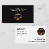 Classy Attorney Theme Upscale Visitekaartjes (Voorkant / Achterkant)