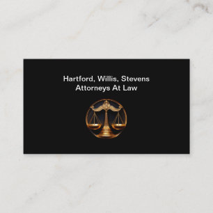 Classy Attorney Theme Upscale Visitekaartjes