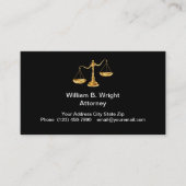 Classy Attorney Visitekaartje Design Sjabloon (Voorkant)