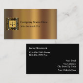 Classy Attorney Visitekaartjes (Voorkant / Achterkant)