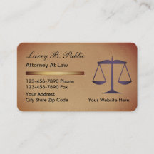 Classy Attorney Visitekaartjes