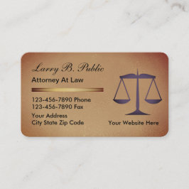 Classy Attorney Visitekaartjes