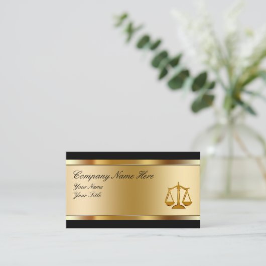 Classy Attorney Visitekaartjes (Staand voorkant)
