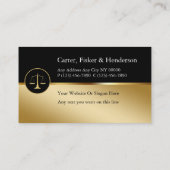 Classy Attorney Visitekaartjes (Achterkant)